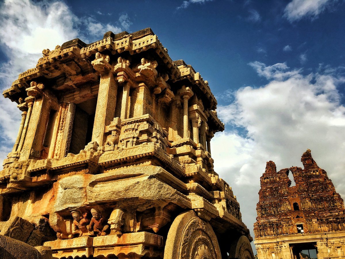 Temple chariot on a pilgrimage tour